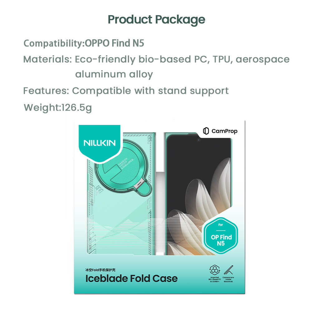 Чехол-крышка NILLKIN для Oppo Find N5 (серия Iceblade Fold)